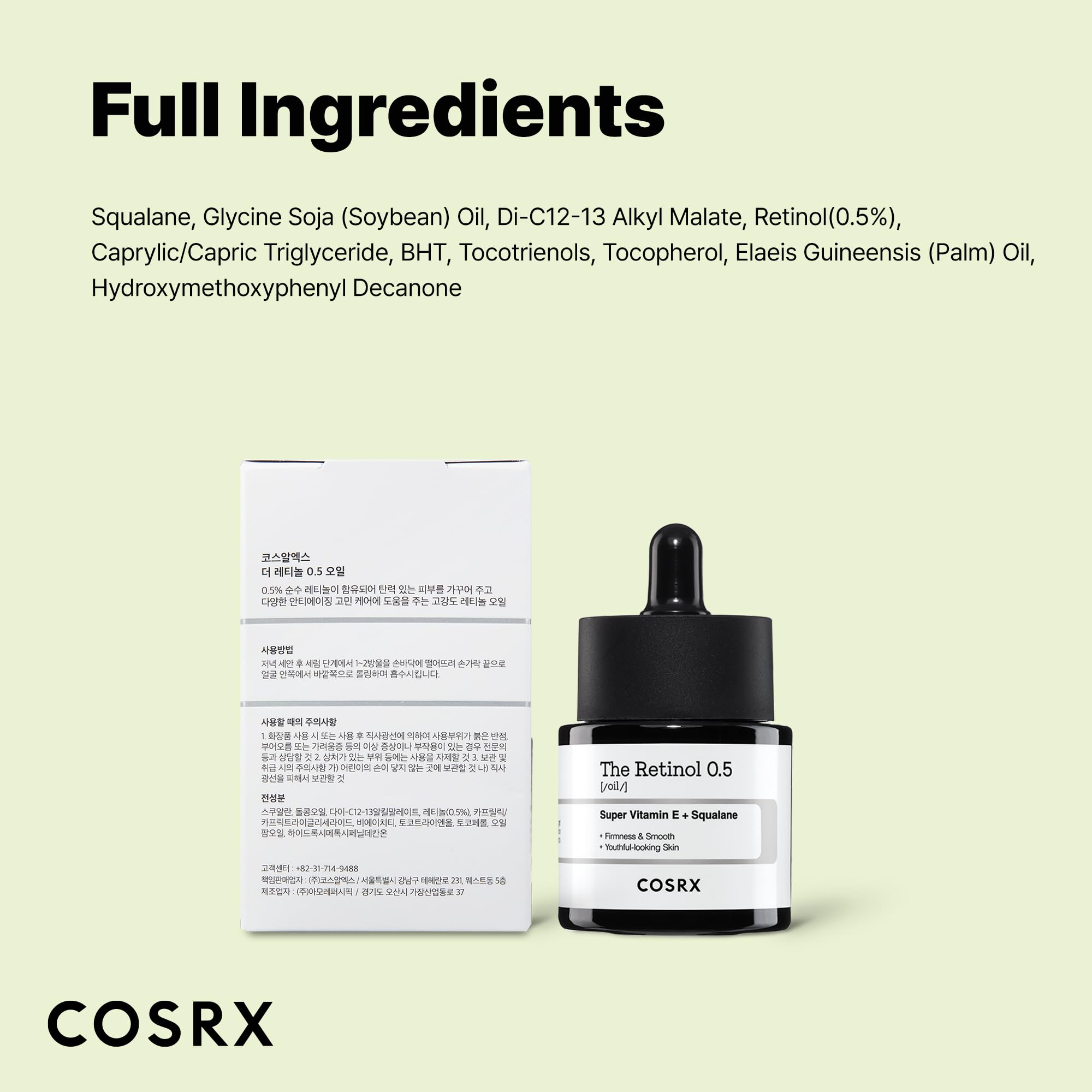 Buy now COSRX Retinol 0.5 Oil, Anti-aging Serum with 0.5% Retinoid Treatment for Face, Reduce Wrinkles, Fine Lines, Gentle Skincare for Day & Night, Not Tested on Animals, Korean Skin Care at indiglob india