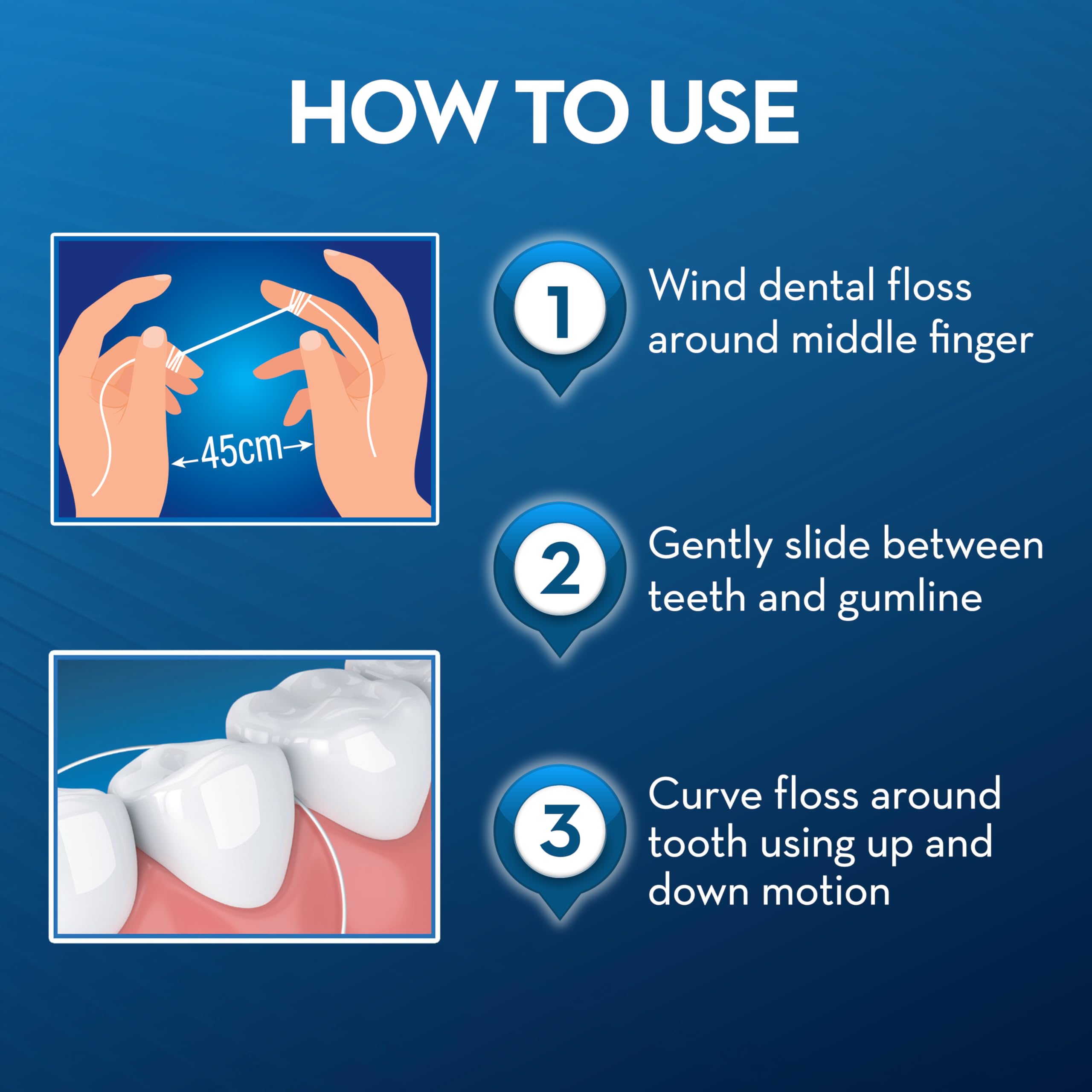 Buy now Oral B 005012 Unwaxed Dental Floss, 50 M at indiglob india