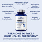 1MD Nutrition OsteoMD for Comprehensive Support - Supplement for Women and Men - Promote Density w/Vitamin D - Hydroxyapatite w/Vitamin D3 & K2-90 Capsules