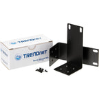 Buy now TRENDNet Rack Mount Kit, Compatible with TEG-S16Dg and TEG-S24Dg Switches, Mount an 11 Inch Wide Switch to A 19 Inch Equipment Rack, Mounting Brackets and Mounting Screws Included, Black, ETH-11MK Default at indiglob india
