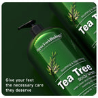 New York Biology Tea Tree Body Wash for Men & Women - 16.9 Fl Oz | Moisturizing Body Wash Helps Soothe the Skin, Refreshing & Hydrating Cleanser for Body & Feet