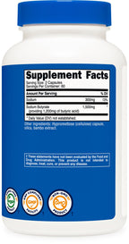 Nutricost Sodium Butyrate 1,500mg, 120 Capsules, 60 Servings Per Bottle