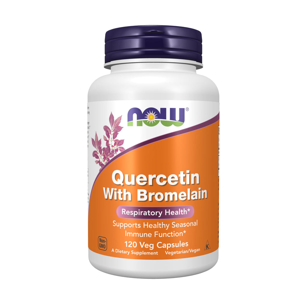Buy now NOW Foods - Quercetin with Bromelain - 120 Vegetable Capsule(s) at indiglob india
