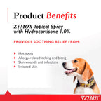 Zymox Topical Hot Spot Spray for Dogs and Cats with 1% Hydrocortisone, 2oz