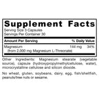 Jarrow MagMind Magtein Magnesium L-Threonate, 90 Capsules | Magnesium Supplement, Brain Supplements For Memory Support, Veggie Capsules, 30 Day Supply