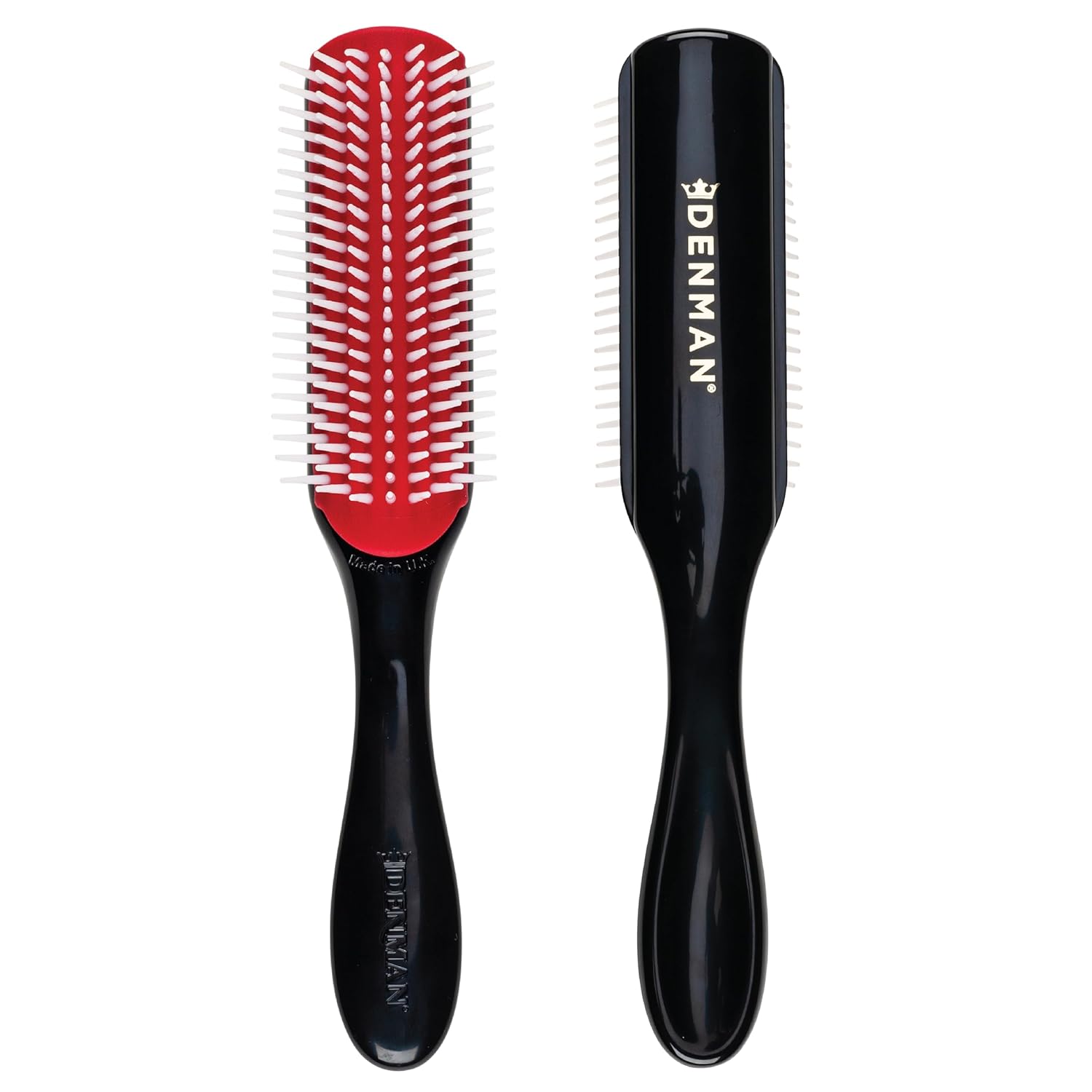 Buy now Denman D3 Original Curl Definer & Styler, Curly Hair Brush for Women & Men â€“ 7 Row Detangling & Curl Defining Brush for Smooth Defined Curls - a precision Styling Brush for straight hair Black at indiglob india