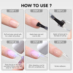 GAOY 4 Pcs 16ml Gel Nail Glue for Acrylic Nails Tips, Clear Glue Gel for Sheer Press ons for Long Lasting UV Light Cure DIY