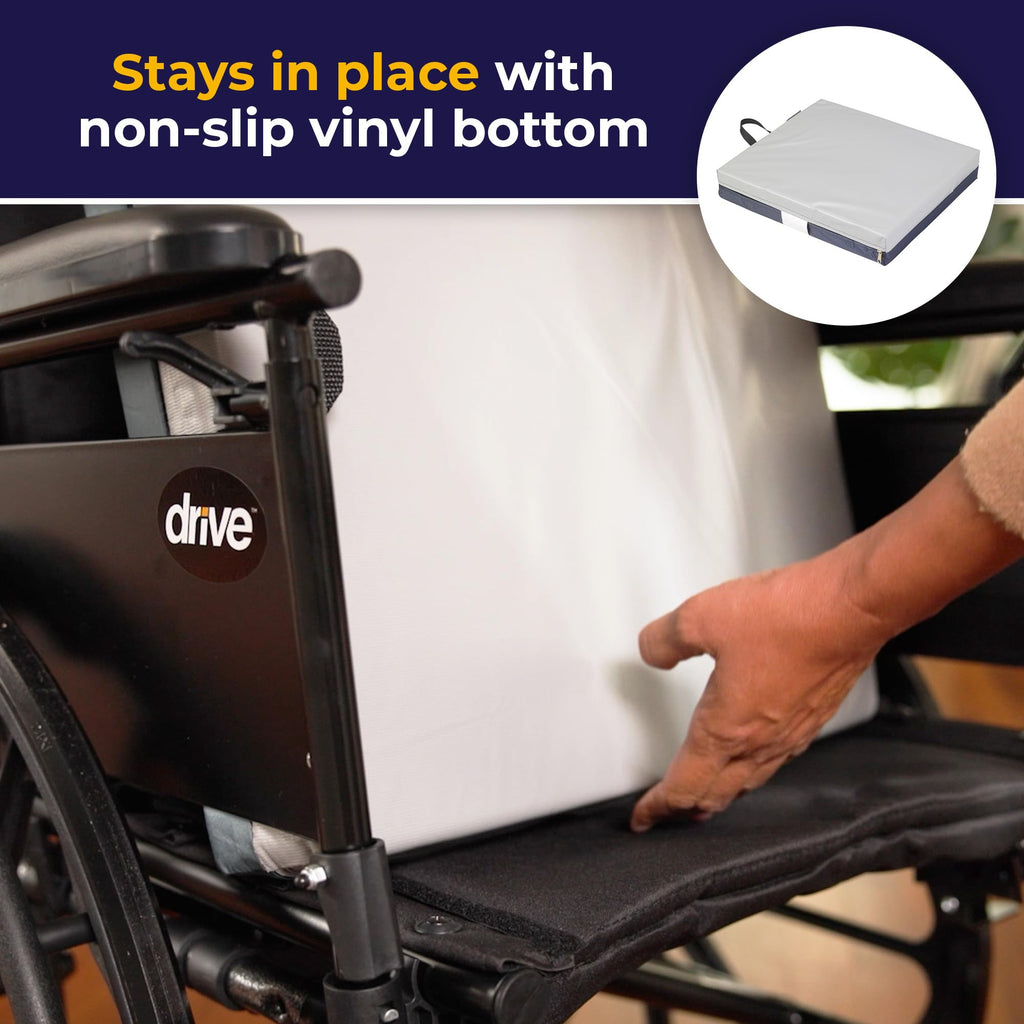 Drive Medical 14886 Skin Protection Gel Wheelchair Seat Cushion