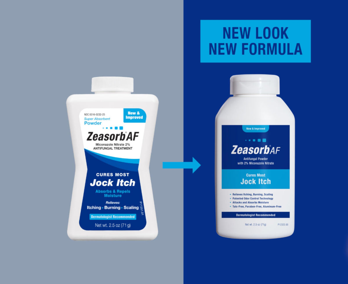 Zeasorb Super Absorbent Antifungal Treatment Powder for Jock Itch, 2.5 Ounce (Pack of 2)