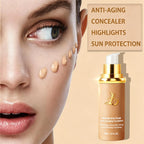 Foundation 4 in 1 - Medium Spectrum with SPF 50+, Color Changing Foundation, Hydrating Color Changing Foundation Makeup, Concealer, Sun Protection, Longwearing & Waterproof for All Skin Types
