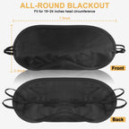NICEMOVIC 10 Pcs Blindfold Sleep Eye Masks for Party Games Adults Couples Travel, Party Favors for Men Adults, Individually Wrapped Sleep Masks Bulk for Women Men Kids, Eye Covers for Sleeping (Black)