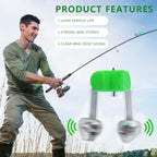 KISEER 50 Pcs Plastic Fishing Bells Clips Fishing Rod Alarm with Dual Alert Bells