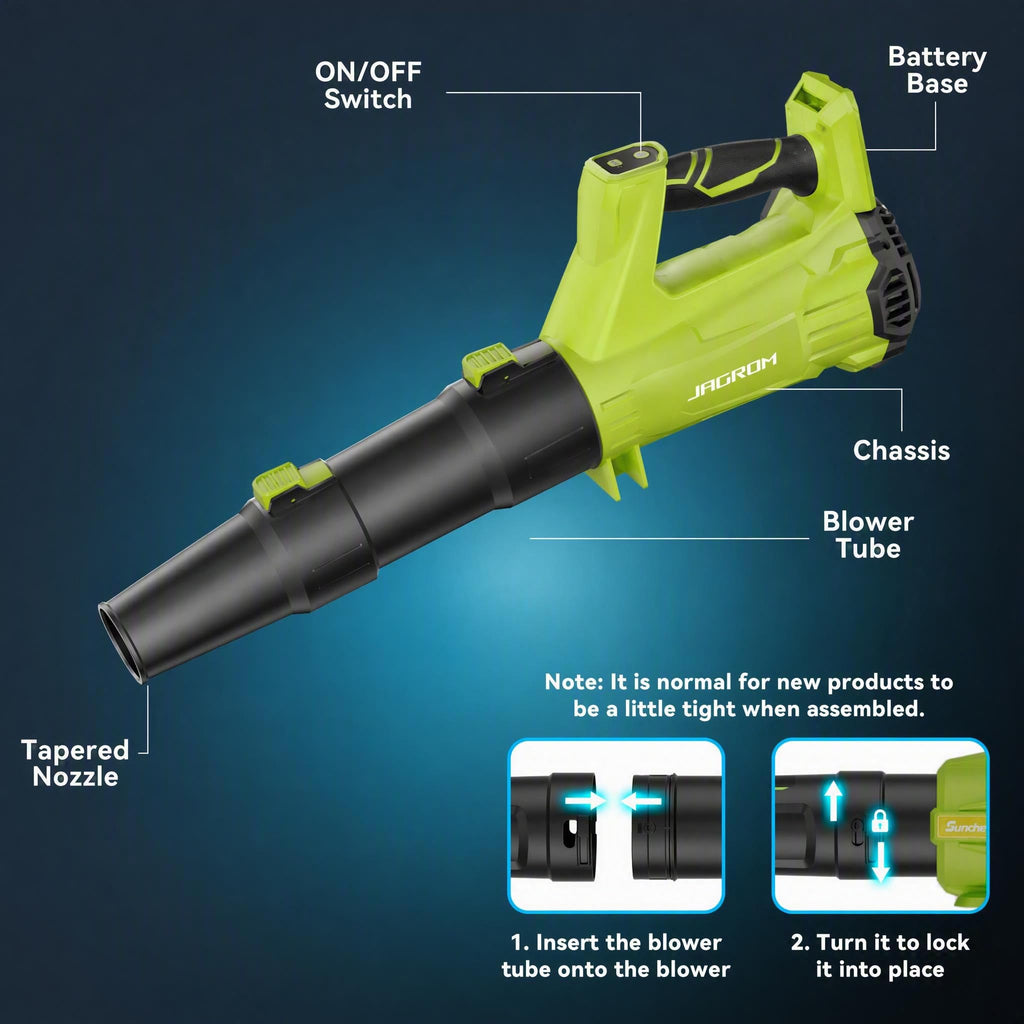 Electric Leaf Blower Cordless with 3.0Ah Battery and Charger, 680CFM 230MPH
