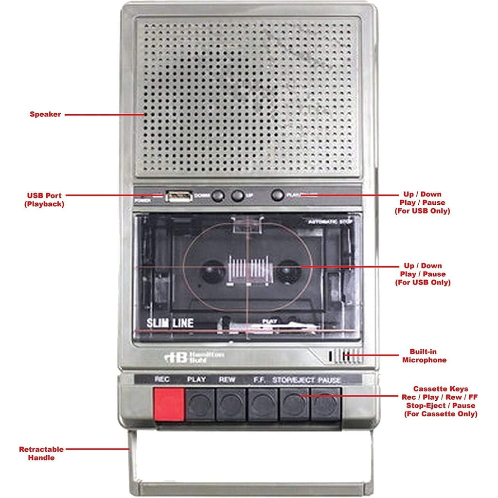 Buy now Hamilton Buhl Classroom Cassette Player, 2 Station, 1 Watt (D132) (HA802) at indiglob india