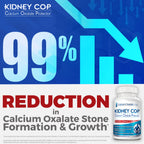 KIDNEY C.O.P. Calcium Oxalate Kidney Stone Support Supplement 3 Pack | Urologist Recommended, 99% Calcium Oxalate Inhibition, 5X Stronger Than Chanca Piedra, Patented Formula, 90-day supply