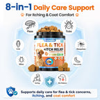 Carmelie Flea and Tick Prevention for Dogs, Flea & Tick + Itch Relief Chews