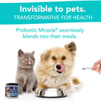 NUSENTIA Probiotics for Dogs -(360 Scoops)-Probiotic Miracle -Advanced, Species Specific Probiotics and Prebiotics to Stop Diarrhea, Loose Stool, and Yeast-Plus Immune Support