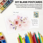 Utron 94PCS Blank Postcards for Mailing, 300 GSM Postcard Paper, 4x6 White Blank Post Cards for Make Empty Message Sheets, Mailing Lists, Index Card, Wedding Invitation Card, Thank You Card