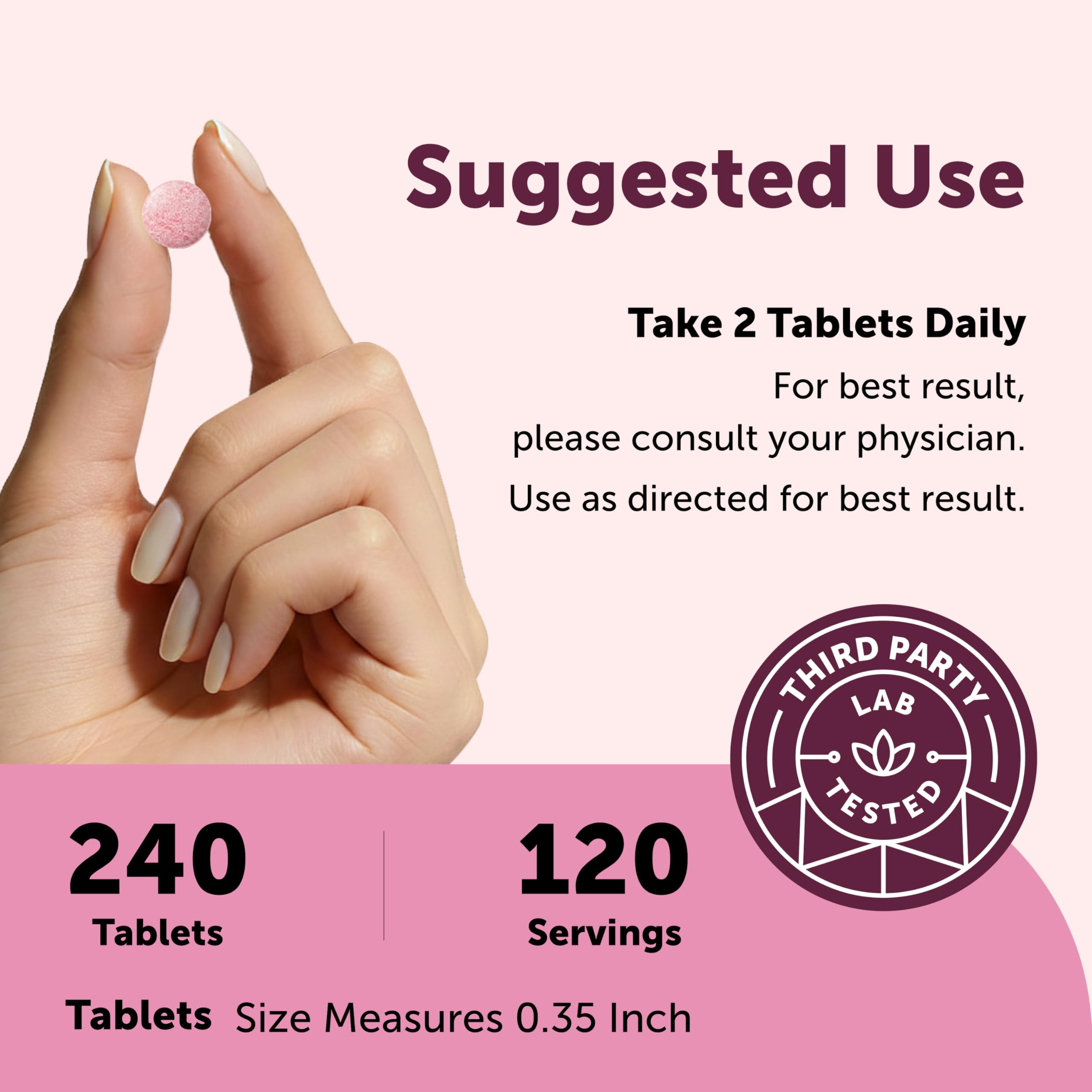 Micro Ingredients Vitamin B12 5,000 mcg | Methylcobalamin – 240 Chewable Tablets | Fast Dissolve, Natural Strawberry Flavor | Vegan, Non-GMO, Gluten Free