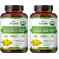 Zazzee USDA Organic Dandelion Root 10:1 Extract, 180 Capsules | 6 Month Supply, Liver & Detox Support, Taraxacum Officinale, Organic Herbal Supplement, All-Natural, Non-GMO, Made in the USA