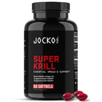 Jocko Fuel Antarctic Krill Oil Omega 3 Fatty Acid Supplements DHA & EPA - 1000mg Softgels - Supports Joints, Mobility & Mental Function (60 Softgels)