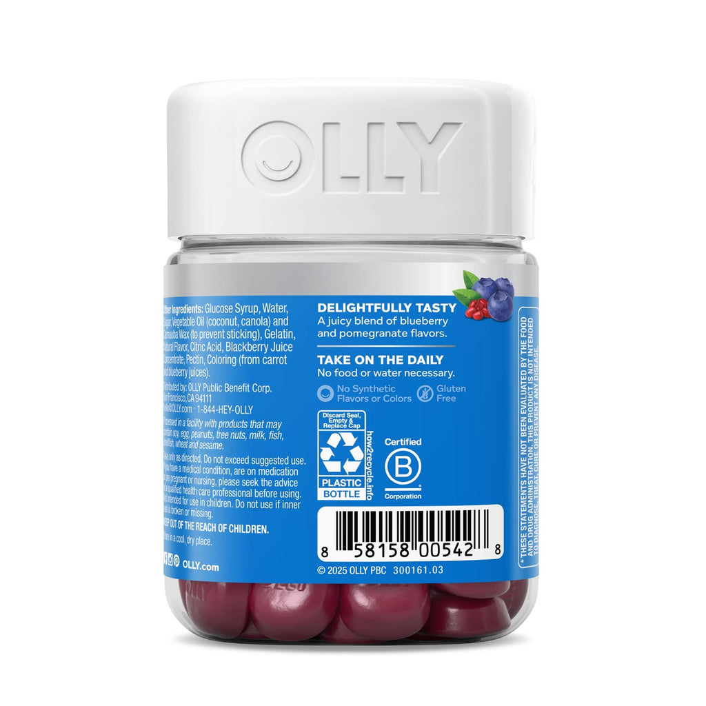 OLLY Glowing Skin, Hydrated & Youthful Skin*, Hyaluronic Acid - 50 Count