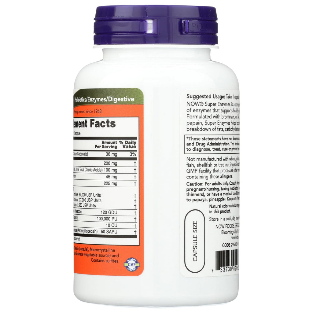 Buy now Now Foods Super Enzymes - 90 Capsules at indiglob india