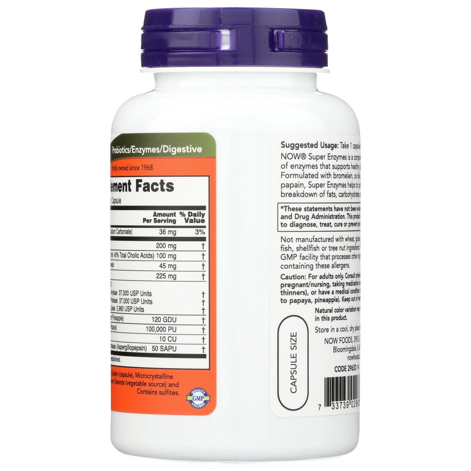 Buy now Now Foods Super Enzymes - 90 Capsules at indiglob india