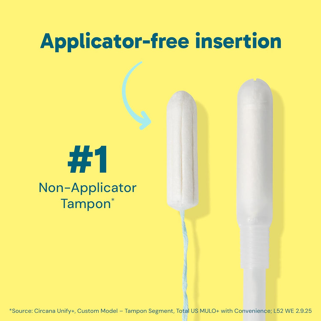 Buy now o.b. Tampons No Applicator, Fragrance-Free - 40ct | Applicator-Free Tampons Ultra, Feminine Care, ob Tampon Ultra, Period Products at indiglob india