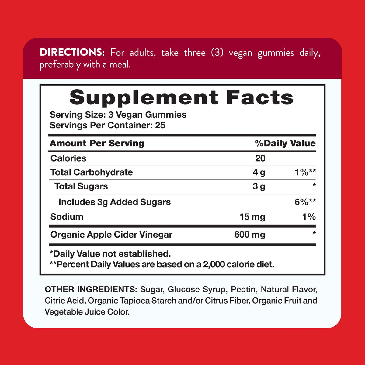 Nature's Truth Apple Cider Vinegar Gummies | 600 mg | 75 Gummies