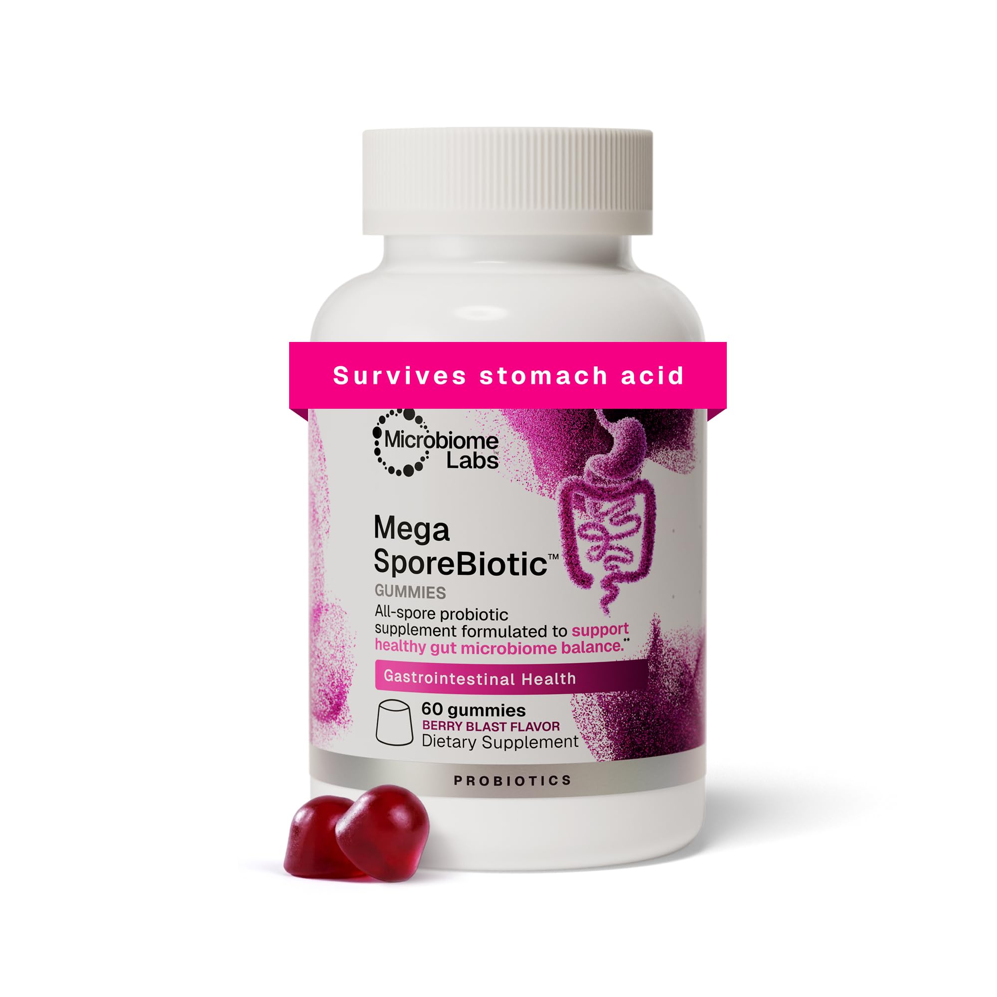 Microbiome Labs Mega SporeBiotic Daily Probiotic for Women + Men, 180 Ct