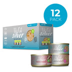 Tiki Cat Silver Wet Cat Food, Variety Pack, Senior, 2.4 oz. Cans, 12 Count