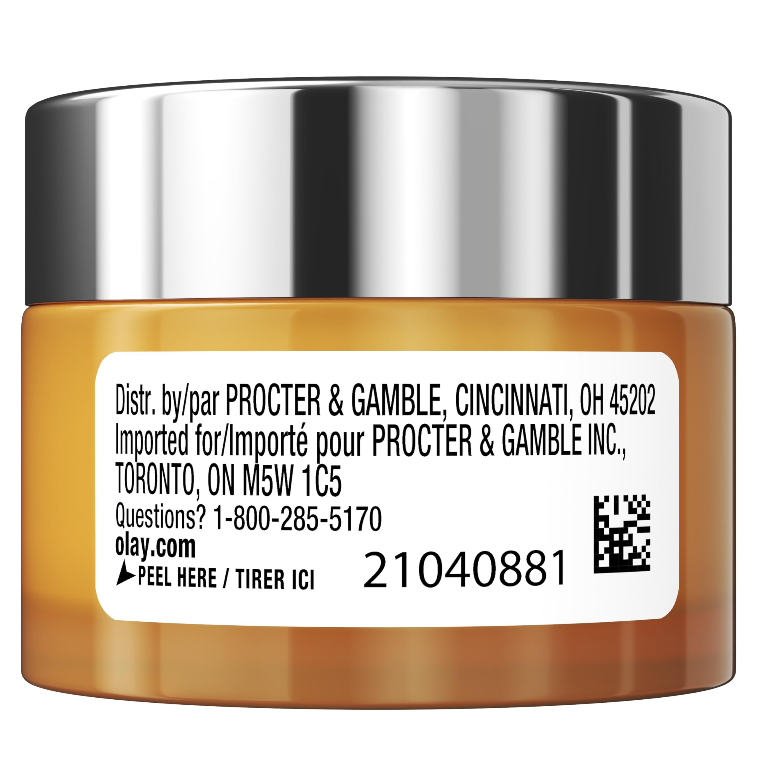 Olay Vitamin C Face Moisturizer, Brightening Cream for Women, Trial Size, Evens Tone, Dark Spot & Hyperpigmentation Reduction, Glowing Skin Care - Niaciniamide, Lactic Acid, 0.5 Oz