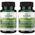 Swanson Sulforaphane Broccoli Sprout Extract, 60 Vegan Capsules, 4 Pack | For Adults Seeking Liver, GI Tract, and Cellular Health Support, Standardized to 0.4% Sulforaphane