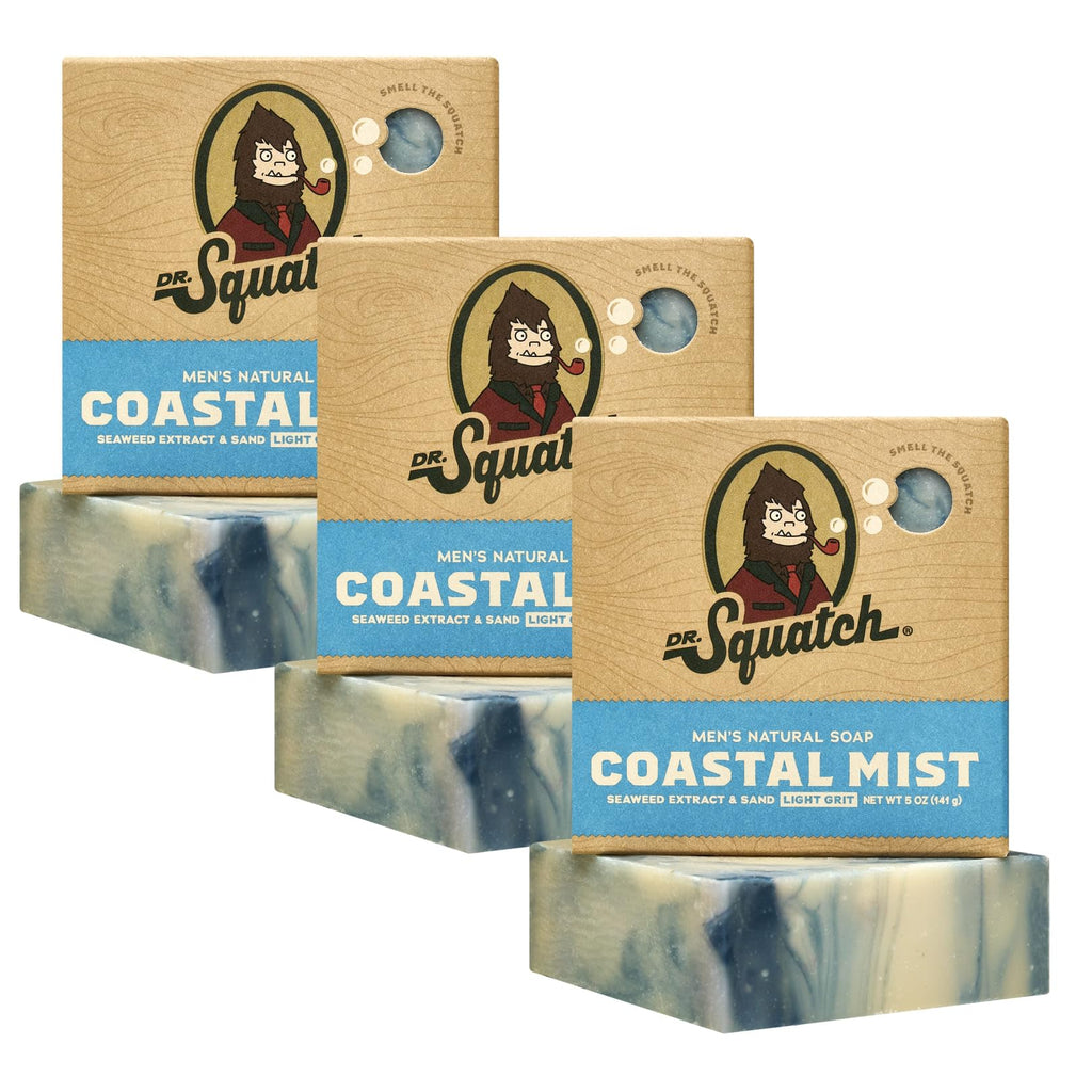 Buy now Dr. Squatch Natural Men’s Bar Soap - Cold Process Body Soap Bar with Natural Oils - Gifts for Men - Pine Tar (5 oz, 3-Pack) at indiglob india