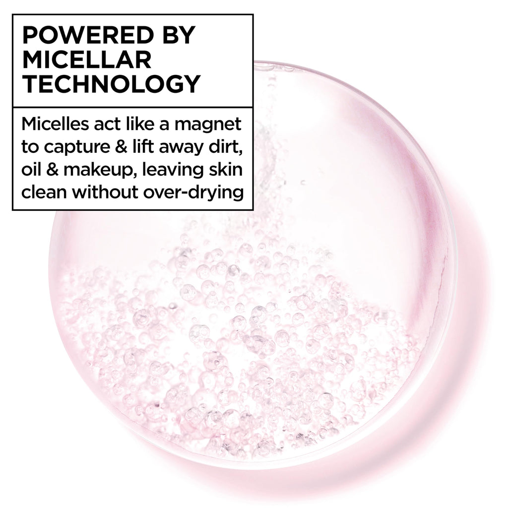Garnier Micellar Water, Hydrating Facial Cleanser & Makeup Remover, Suitable for Sensitive Skin, Vegan, Cruelty Free, 13.5 Fl Oz (400mL), 1 Count