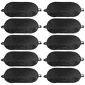NICEMOVIC 10 Pcs Blindfold Sleep Eye Masks for Party Games Adults Couples Travel, Party Favors for Men Adults, Individually Wrapped Sleep Masks Bulk for Women Men Kids, Eye Covers for Sleeping (Black)