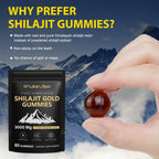 Shilajit Gummies for Men & Women - Shilajit Gold Gummies Rich In Ashwagandha, Gokshura with 85+ Minerals, Authentic Flavor,Organic, Zero Sugar & Vegan, 100% Natural - 80 Count (80 Count (Pack of 1))