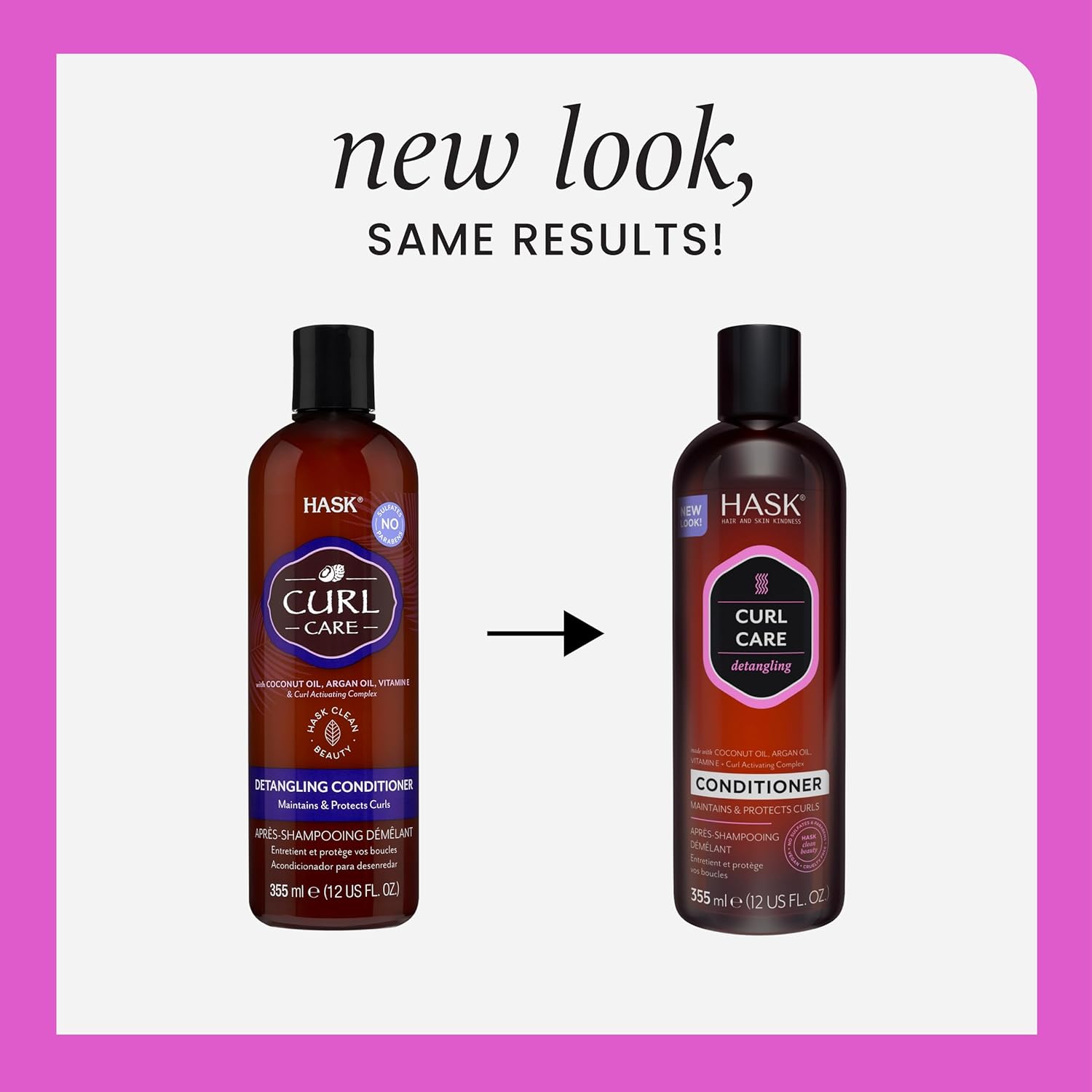 Buy now HASK Curl Care Shampoo + Conditioner Set with Coconut and Argan Oil | For Curly Hair, Sulfate-Free, Paraben-Free, Gluten-Free, Vegan, Cruelty-Free, Color Safe | 12oz each at indiglob india