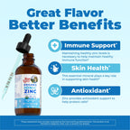 MaryRuth's Organic Liquid Zinc Supplement, Immune Support, Antioxidant, 4oz | Immune Support, Skin Health, Antioxidant, Cellular Metabolism, Zinc Sulfate