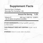 DEAL SUPPLEMENT Vitamin E 1,000 IU Per Serving, 240 Softgels