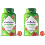 Vitafusion Vitamin B Complex for Women and Men | 60 Gummies | with Niacin, C, and Folate | Strawberry Flavor | Gluten Free Adult Gummy Supplement