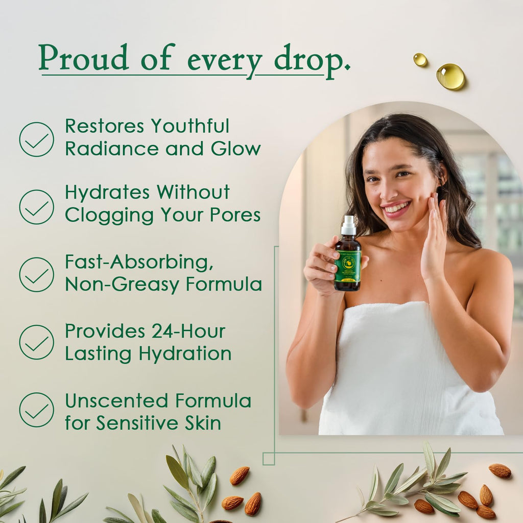 Buy now Ancient Greek Remedy Face Oil for Dry Skin - Organic Unscented Anti-Aging Facial Serum - Jojoba, Rosehip, Almond, Olive, Vitamin E - Fast Absorbing Hydrating Body Moisturizer for Women & Men 4 oz at indiglob india