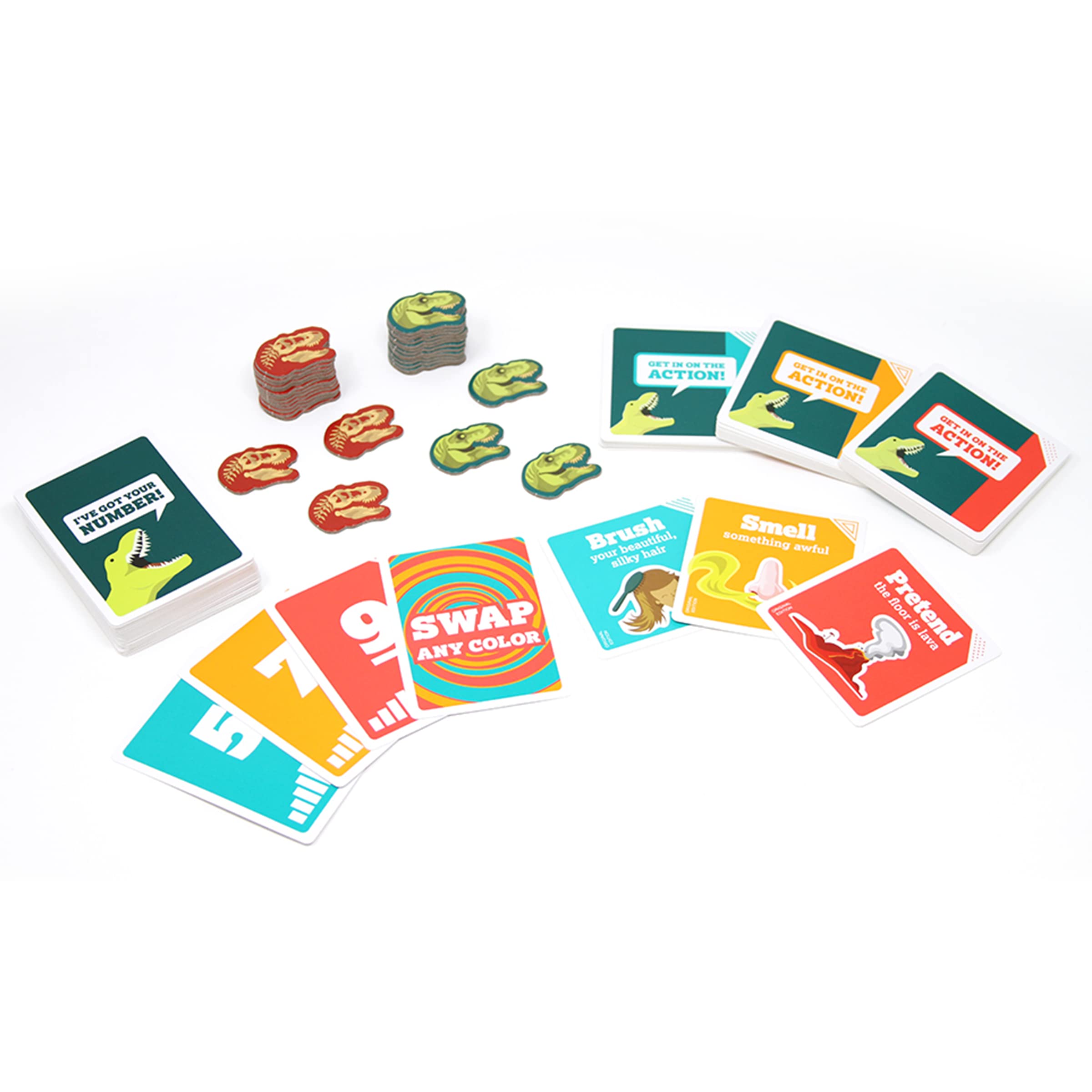 Buy now Exploding Kittens On a Scale of One to T-Rex 2-8 Players - Ages 7+ - 15 Minutes to Play - Charades Style Acting Card Game - Party Game, Family Game Night, Kid and Adult Card Game at indiglob india