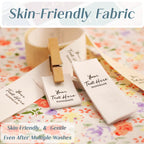 50-500pcs Custom 100% Cotton Clothing Labels Tags,Personalized Fabric Tags for Clothing,Custom Fabric Labels for Handmade Items,Single-Color Printing,Pre-Cut or Ribbon Roll - 2x5.7cm