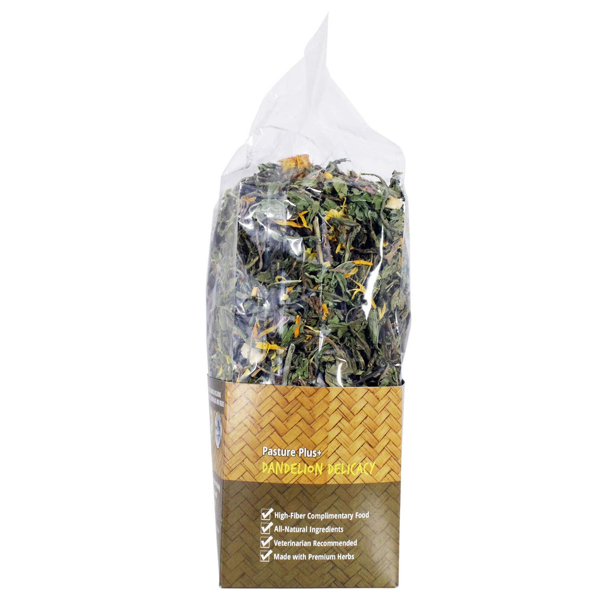 Exotic Nutrition Pasture Plus+ Dandelion Delicacy - Healthy Natural High-Fiber Dried Flower Treat - Guinea Pigs, Rabbits, Chinchillas, Prairie Dogs, Degus, Hamsters, Gerbils & Other Small Pets