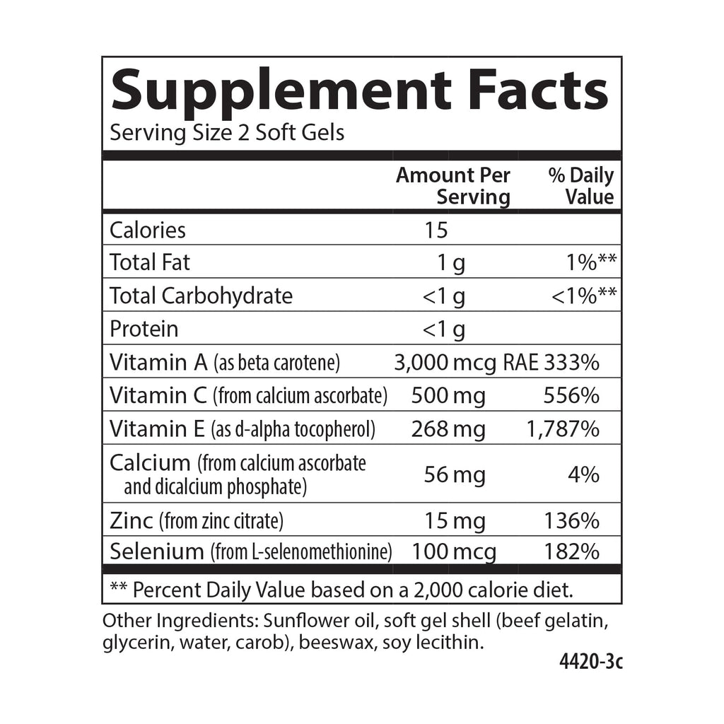 Carlson ACES + Zn, Multivitamin with Zinc, Cellular Health, 60 Softgels