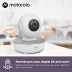 Buy now Motorola Baby Monitor VM36XL, Portable WiFi Video Baby Monitor with HD Camera and Touchscreen Display, Connects to Smart Phone App, 1000ft Range, 2-Way Audio at indiglob india