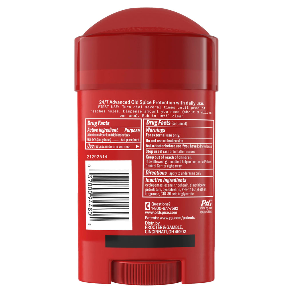 Old Spice Sweat Defense Antiperspirant & Deodorant for Men, 24/7 Ultimate Sweat Protection, Long Lasting Scent, Soft Solid, Swagger with Cedarwood Scent, 2.6 oz (Pack of 2)