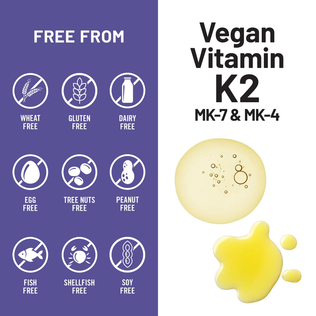 NatureWise Vitamin K2 600mcg Supplement with MK-7 100mcg & MK-4 500mcg - Enhanced Bioavailable Formula - K Complex for Bone and Heart Health - Vegan, Gluten Free, Non-GMO -90 Softgels[3-Month Supply]